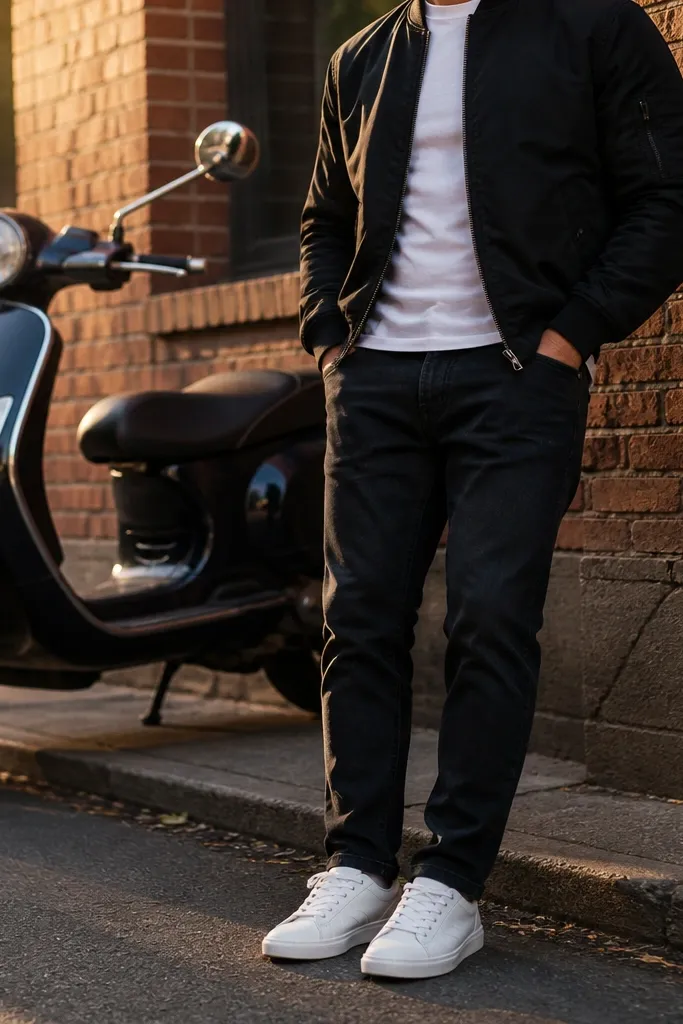 25 black jeans street fashion outfits for men