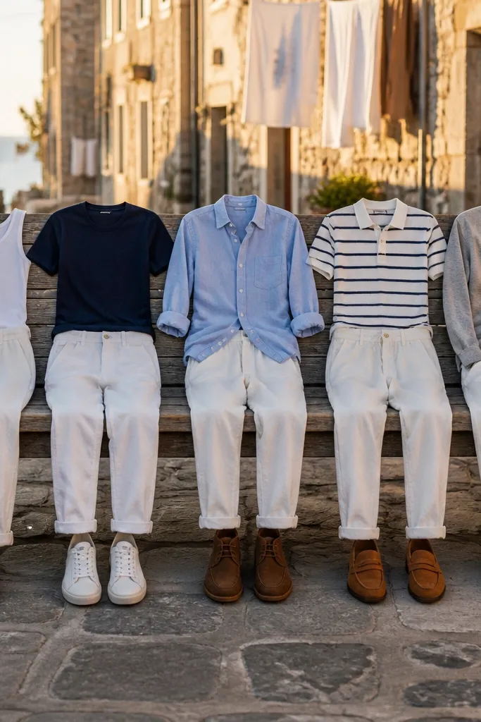 25 White Linen Pants Outfits for Men That Look Stunning