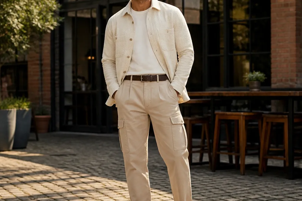 25 beige cargo pants outfits for men