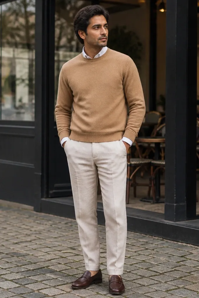 30 beige linen pants outfits for men